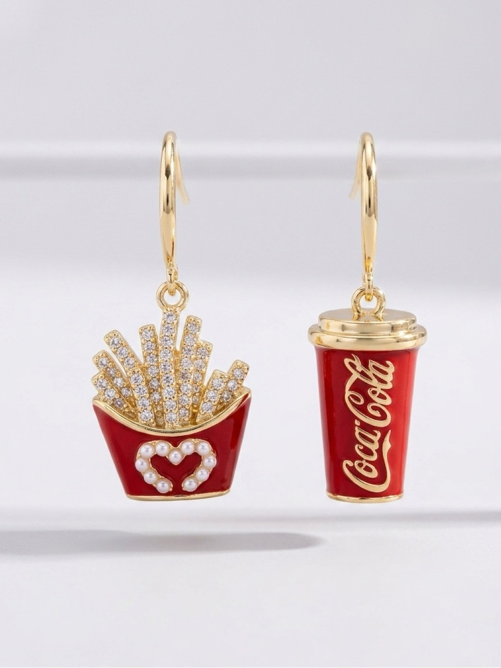 ✨Fry-Day Feeling Asymmetric Foodie
Earrings✨ - Picture 3 of 4